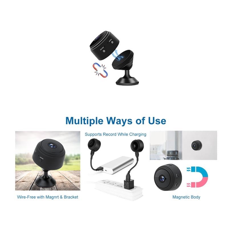 Mini Cámara WiFi con Visión Nocturna