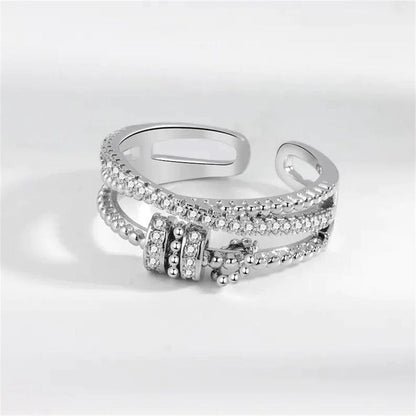Anillo Anti Ansiedad - Regalo Para Hija Baño de Oro 18k