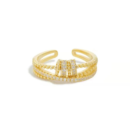 Anillo Anti Ansiedad - Regalo Para Hija Baño de Oro 18k
