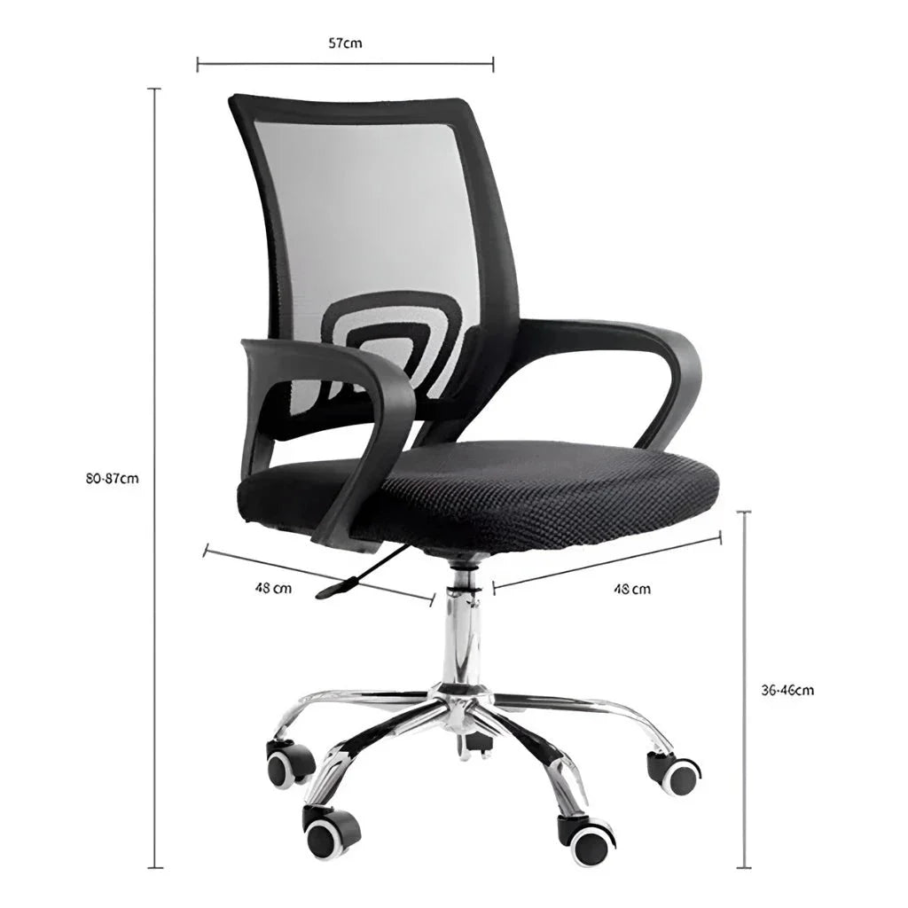 Silla de Oficina con Respaldo de Tela Mesh