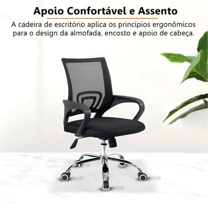Silla de Oficina con Respaldo de Tela Mesh
