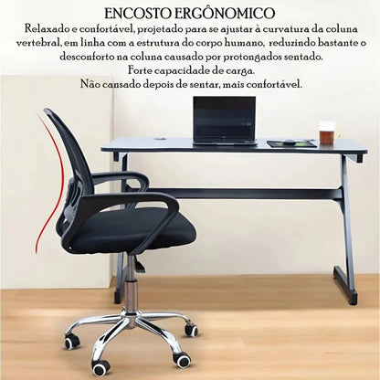 Silla de Oficina con Respaldo de Tela Mesh