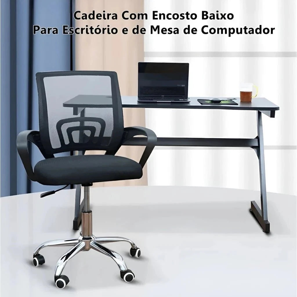 Silla de Oficina con Respaldo de Tela Mesh