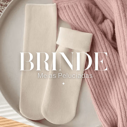 Jeans Femeninos con Elastano Forrado Forglows + Medias Térmicas