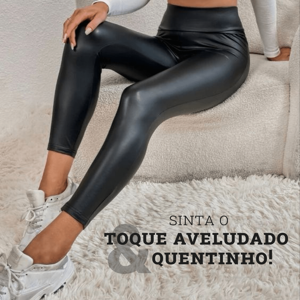 Pantalón Legging de Cuero Aterciopelado - Fashion Leg - Compra 1 Lleva 2