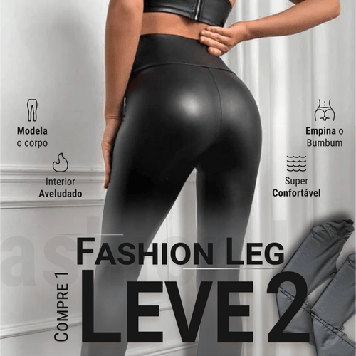 Pantalón Legging de Cuero Aterciopelado - Fashion Leg - Compra 1 Lleva 2