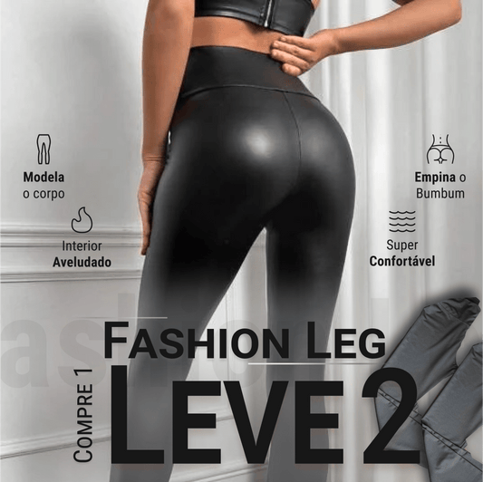 Pantalón Legging de Cuero Aterciopelado - Fashion Leg - Compra 1 Lleva 2