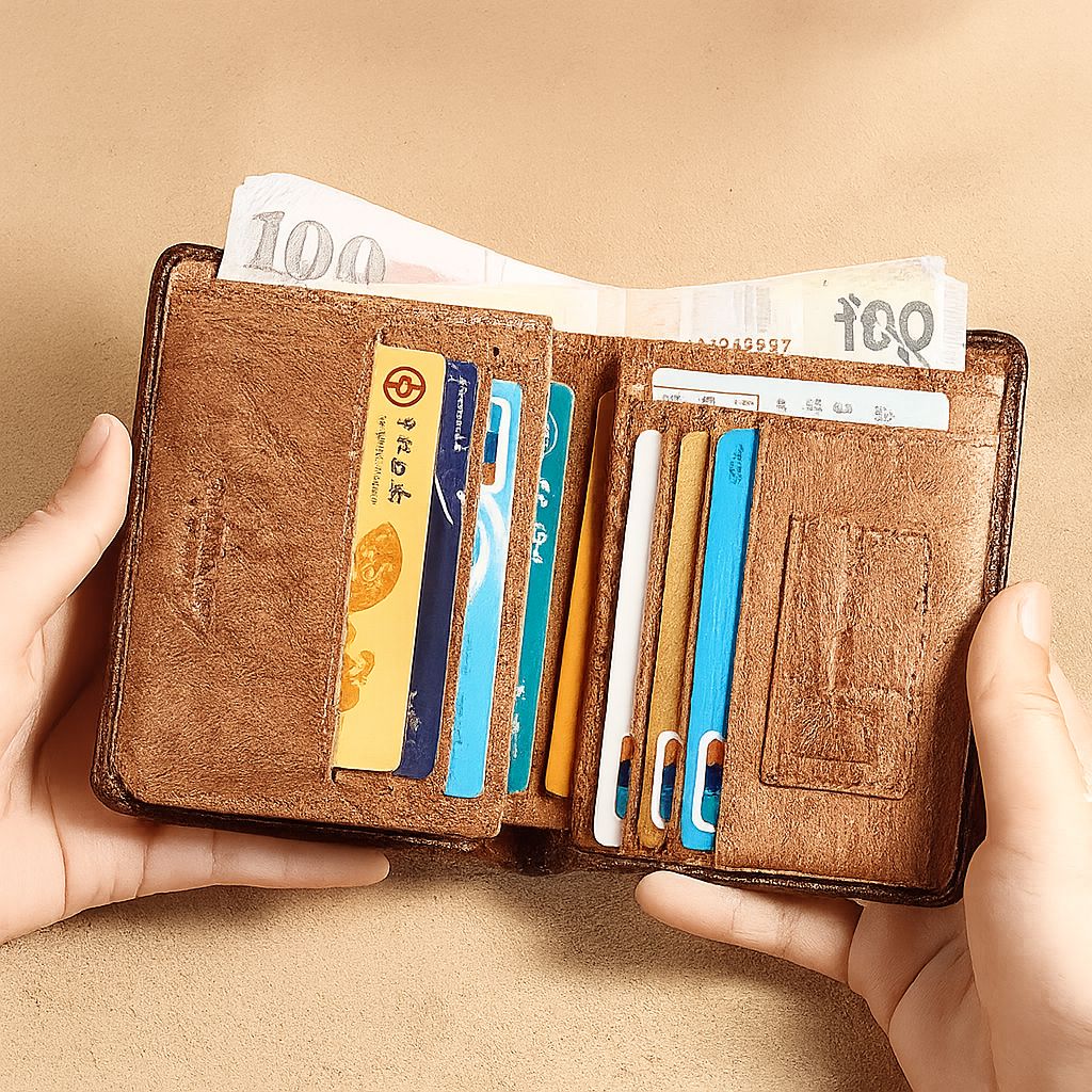 Cartera de Cuero Masculina ManBang™ con Protección RFID Antirrobo