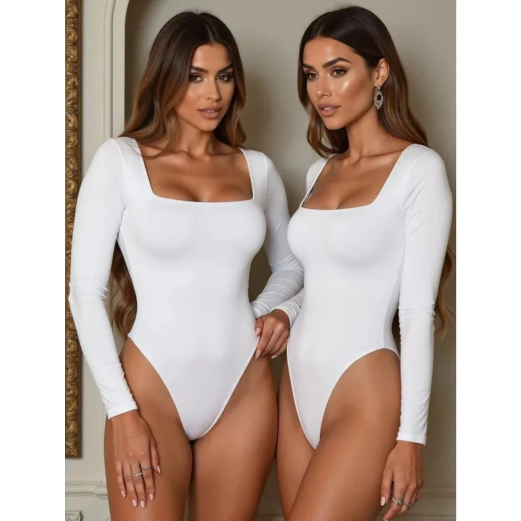Kit con 2 Bodies Femeninos de Manga Larga