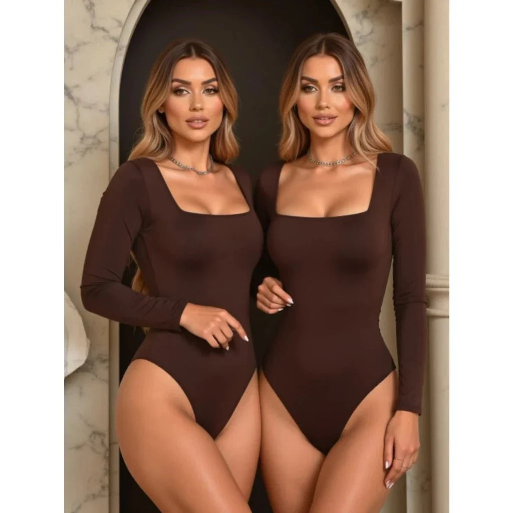 Kit con 2 Bodies Femeninos de Manga Larga